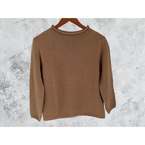 Gana Luna Sweaters - Gala Luna Merino Wool Knit Sweater Made in Italy Quiet Luxury - Large